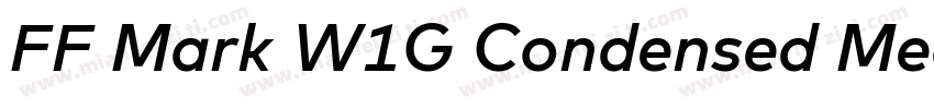 FF Mark W1G Condensed Medium字体转换